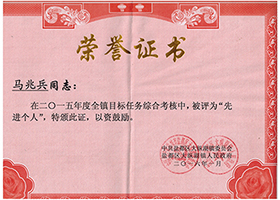 榮譽(yù)證書(shū)